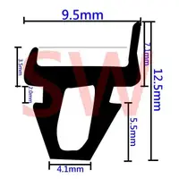 在飛比找蝦皮購物優惠-氣密條 氣密窗條 氣密鋁門窗條 DC-B2氣密窗條內框站立料