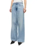 Ganni Baggy Jeans in Light Blue