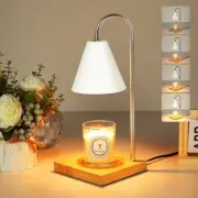 Candle Warmer Lamp with Timer & Dimmable, Vintage Candle Lamps with 2 Bulbs, ...
