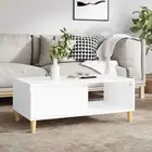 Wooden Coffee Table White 90x50x36.5cm Sofa Lounge Book Side Storage