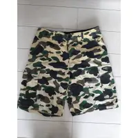 在飛比找蝦皮購物優惠-A BATHING APE 黃 迷彩 工作 短褲 Bape