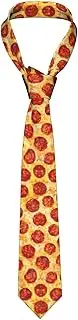 [Famame] Men's Tie Necktie Funny Novelty Childish Doodles Dinosaurs Roar T-rex Neckties for Men