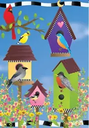 Birds Glee Club Brilliance House Size (28" x 40" Approx) Flag PR52137