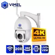 Wireless Security Camera ULTRA HD 4K WIFI LIVE Stream 24/7 Recording 20X Zoom