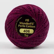 Wonderfil Eleganza #8 Solid Perle Cotton - Grape Jelly 5g Ball (EL5G-406)