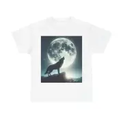 wolf howling at the moon
