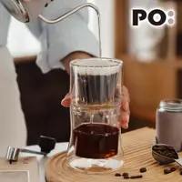 在飛比找ETMall東森購物網優惠-【PO:Selected】丹麥雙層玻璃手沖咖啡濾杯組