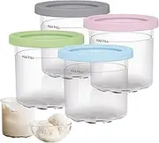 Ice Cream Tubs for Ninja Creami | 4/8 Pcs Leak-Proof Ice Cream Containers with Lids | Ice Cream Pints for Ninja Ice Cream Maker NC301, NC300, NC299AMZ, CN305A, CN301CO Series