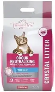 Trouble and Trix Odour Neutraliser Lavender Crystal Cat Litter, 7 Liter (AK245)