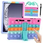 Silicone Case Compatible with Samsung Galaxy Tab A9 Plus 11 inch Dazzling Pink