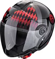 Scorpion EXO-City II FC Bayern, open face helmet , color: Black/Red , size: XS