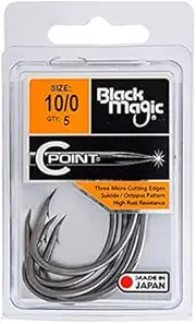 Black Magic C-Point Suicide Hooks Economy Pack 10/0 Qty 5