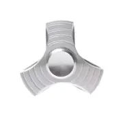 Metal Fidget Spinner Hand Finger Tri Spinner Focus Speed Toy Gift Silver
