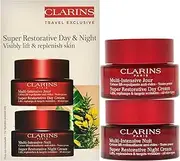 Super Restorative Day and Night Kit by Clarins for Women - 2 Pc 1.7oz Super Restorative Day Cream, 1.7oz Super Restorative Night Cream