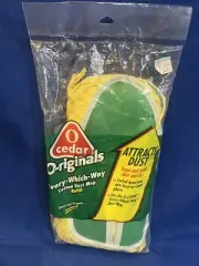 Vintage 1993 O Cedar Originals Every Which Way Cotton Dust Mop Refill