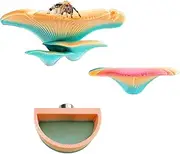 2 Pack Jumping Spider Enclosure Mushroom Ledges & 1 Pack Water Bowl with Magnets for Spoods Jumping Spiders Magnetic Ledge Ladder Pet Spider Accessories (Not Included The Terrarium)