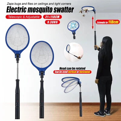 Telescopic & Adjustable Bug Buster 118cm Electric Fly Zapper