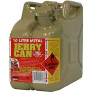 Proquip 10L Olive Yellow Metal Diesel Fuel Jerry Can 1161