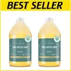 Multi-Use Palm Oil Free Castile Soap - Unscented Liquid, 2 Gallon Bottles