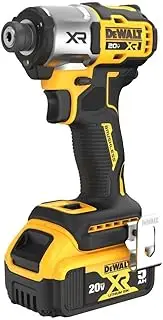 [DEWALT] 20V MAX Impact Driver, Cordless, 3-Speed, Battery and Charger Included (DCF845P1)