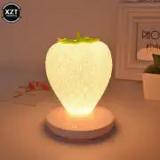LED Strawberry Lamp for Bedroom Silicon Touch-Sensor USB Rechargeable Dimmable I