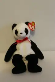 Ty Beanie Baby Fortune the Panda Bear Mint with Errors Retired