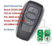 Smart Prox Remote Key Fob 3B 433.92MHz for Subaru BRZ Forester Impreza Legacy