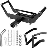 Bumper Hitch Receiver Winch Mount Mounting Plate - 15000 Lb Capacity