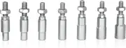 Set of Sleeves for Pneumatic Decorative Nailer 3/8"-13/16"(9.6mm-20.3mm) Head Diameter Replaceable Muzzle Sleeve Air Power Tack Nail Gun Finish Nailer for Upholstering, Leather Cover of Sofa