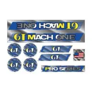 GT - 1987 Mach One - Chrome - decal set - Old school bmx