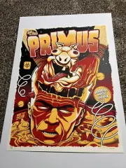 2018 Primus - Rogers Silkscreen Concert Poster by Zombie Yeti