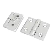 2pcs Cupboard Cabinet Closet Aluminum Alloy Door Hinge 65mm Long