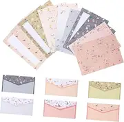 MINAOLULUS 1set Floral Stationery Set Writing Paper and Envelopes Letter Paper Envelopes Cute Cartoon Designs for Letters and Creative Notes Excellent Craftsmanship Unique Patterns