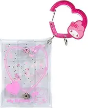 Sanrio 431982 Clear Pouch with Carabiner, Character Grand Prize Vol. 3, Colorful Heart Series, My Melody, My Melody, My Melody