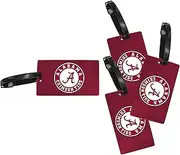 R and R Imports Alabama Crimson Tide Luggage Tag 4-Pack