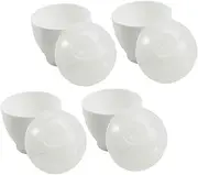 Ciieeo 4Pcs Microwave Egg Cookers Non Stick Poacher Cups for Cooking Healthy Breakfast Maker for Home Restaurant and Cooking Classes