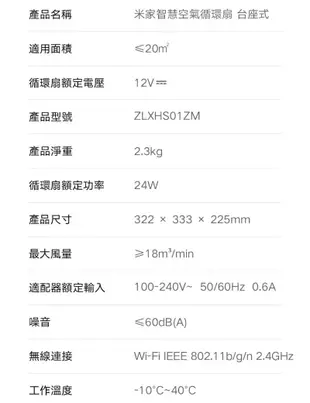 **米家智慧空氣循環扇 ｜台灣小米公司貨｜高品質/省電/安靜｜小米風扇｜板橋｜可面交｜DC風扇｜循環扇