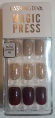 Dashing Diva Magic Korean Press-On Nails Manicure "Wine Party”