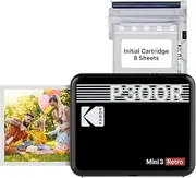 [Kodak] Mini 3 Retro Portable Instant Photo Printer Black