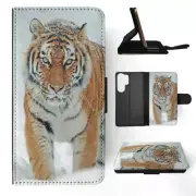 FLIP CASE FOR SAMSUNG GALAXY|MAJESTIC TIGER IN THE SNOW