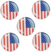 [WOFASHPURET] Fashionable Flag Brooch Pins 5pcs Alloy Brooch Delicate Appearance for Daily Wear and