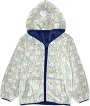 [Caihoyu] Sherpa Fleece Girls Baby Zip Up Hoodie Children Coats For Toddler Boys