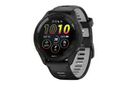 Garmin Forerunner 265 Smart Sports Watch - Black with Black/Powder Grey Band, 46mm