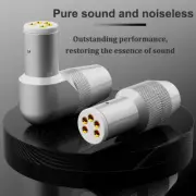 2PCS Turntable 5 Pin DIN Female Plug Brass Tonearm Connector Recoder Female Jack