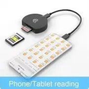 SD Card Reader for iPhone iPad Camera,Dual Card Slot Memory Card Reader Supports