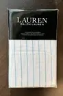 New Ralph Lauren Spencer STRIPE Sateen Standard Pillowcase Set AQUA BLUE $70