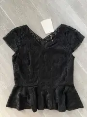 Emilio Pucci Black Top Size 40 NWT Made In Italy