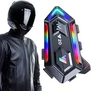Wireless Headset for , Wireless Headset for , RGB Light Motorcycle Outdoor Headsets - Noise Cancelling, Auto Answer, Waterproof Outdoor Headset for Sports Cycling