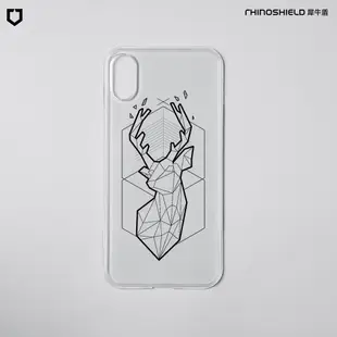 犀牛盾 適用iPhone Mod NX邊框背蓋手機殼∣獨家設計/幾何-黑鹿