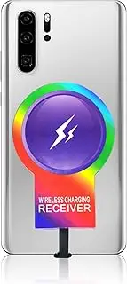 [IVY] Type-C 5V/2000mA QI Wireless Charging Receiver Adapter for Samsung A15 A55 A35 A25 A54 A14 A34 A24 A04 A13 A23 A33 A53 A12 A22 A32 A42 A52 A03S A05 A05S A72 Compatible with Magsafe